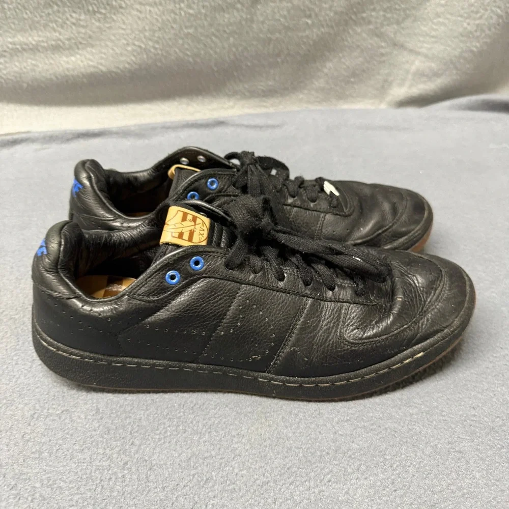 Nike Zoom Sneakers Mens 10.5 Supreme Court XV Black Leather Low Top 447843-003